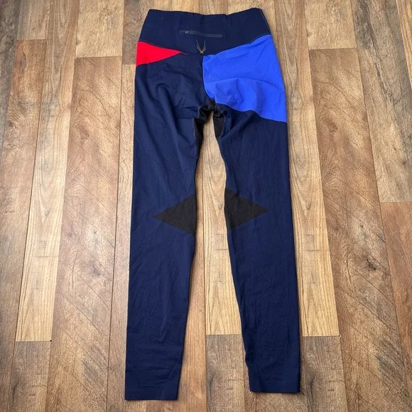 Lucas Hugh Leggings Colorblock Yoga Running‎ Training Womens Size Medium Blue - Picture 2 of 9